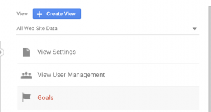 google analytics goal setting