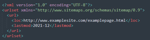 basic xml sitemap example