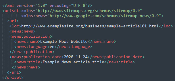basic news sitemap example